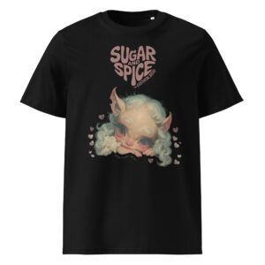 “Sugar and Spice (and Existential Dread)” – Unisex Organic T-Shirt