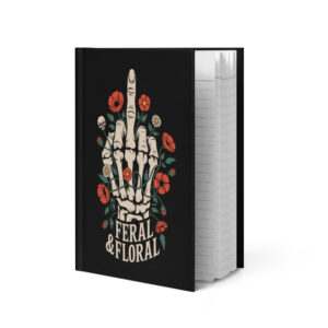 Feral & Floral Hardcover Journal — “Soft Threat” Edition