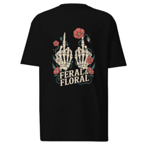 Feral & Floral “Double Bird” Heavyweight Tee