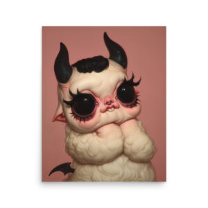 Too Cute to Be Evil – Premium Poster Print