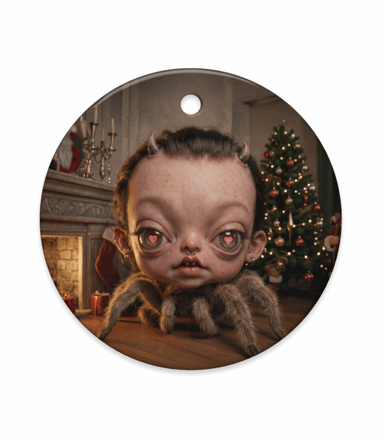 Yuletide Familiar: Creepy-Cute Holiday Ornament
