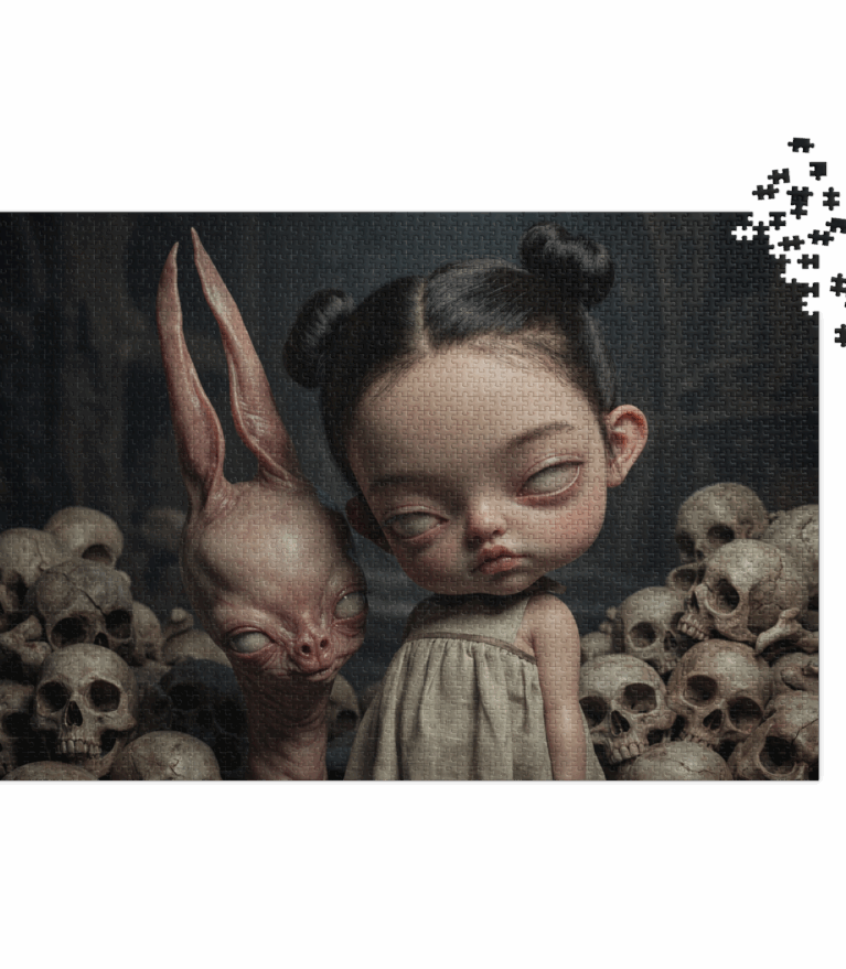 Ossuary Child: Dark Pop-Surreal Jigsaw Puzzle