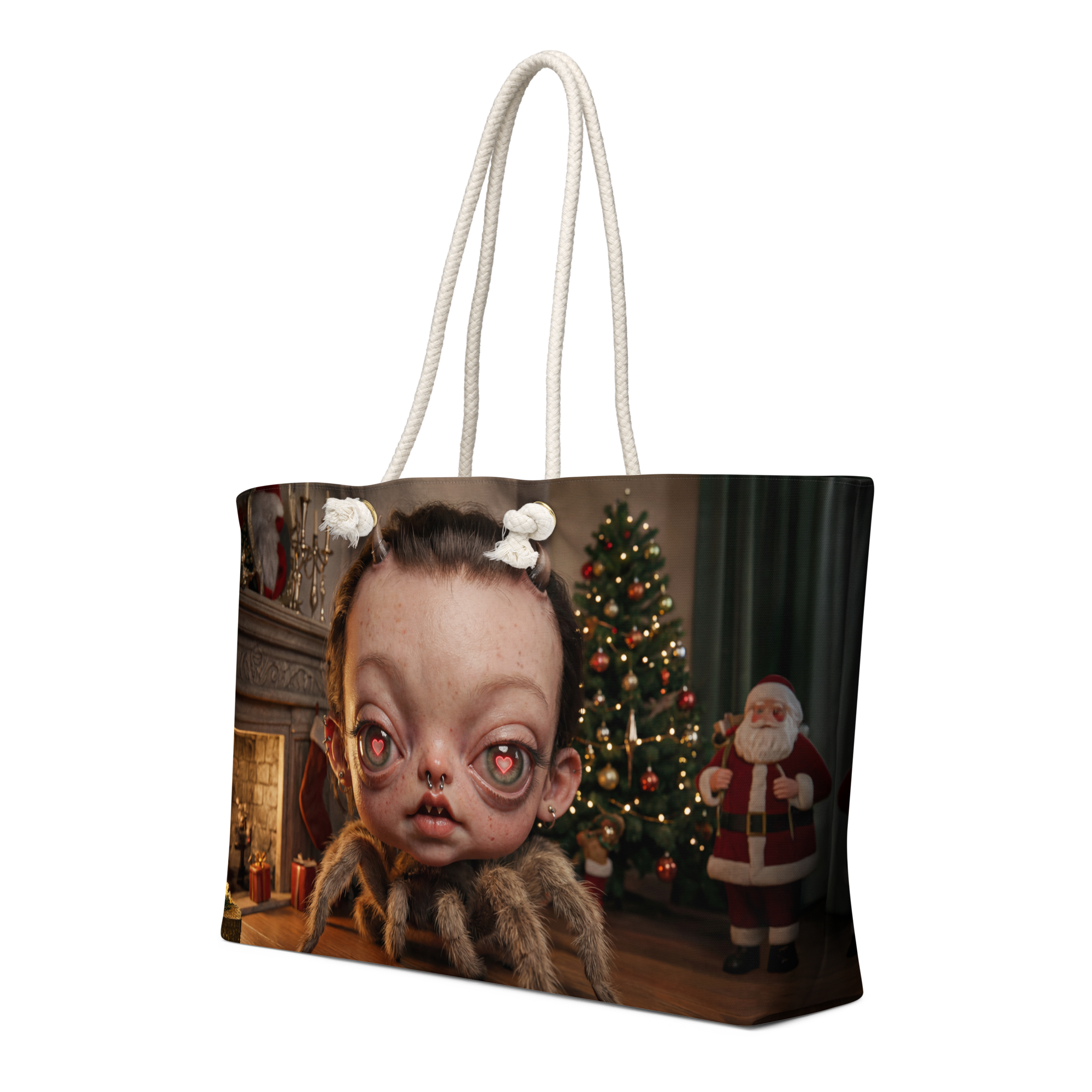Yuletide Familiar: Creepy-Cute Holiday Weekender Bag - Image 3